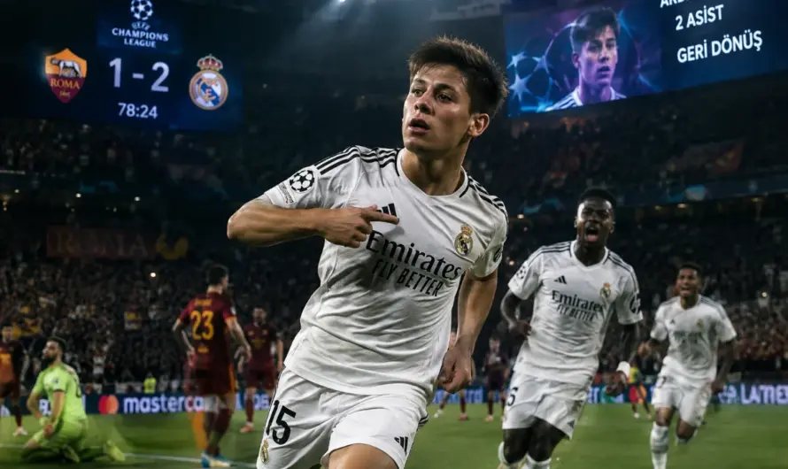 Arda Güler’in Roma Deplasmanındaki Sihirli Dokunuşu: Real Madrid’in Kurtarıcısı